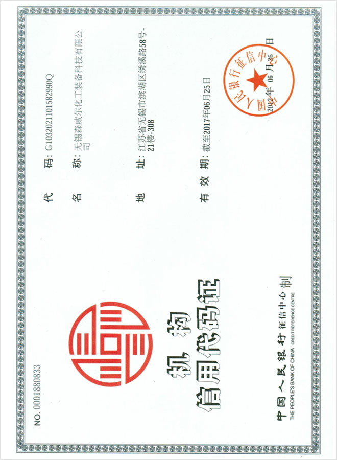 機構(gòu)信用代碼證